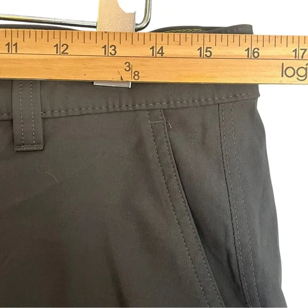 Eddie Bauer Shorts Mens 32x9 Grey Hiking Performance Golf Outdoors Technical - Picture 7 of 9